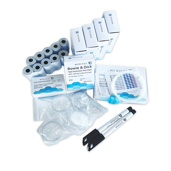 Kit complet avec produits de test & accessoires